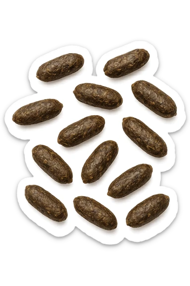 FECI DI ANIMALE A PALLINI LEGGERMENTE ALLUNGATI sticker