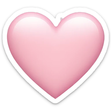 Light pink heart sticker