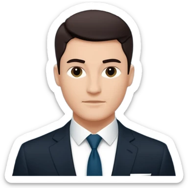 business magazine cover inspired by Forbes, with a strong masculine aesthetic. sticker