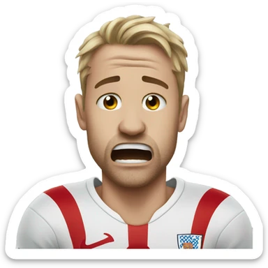 England crying because of football sticker