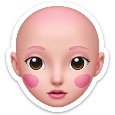 shaved vagina sticker