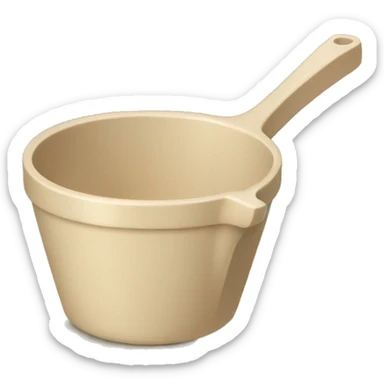 Beige measuring cup  sticker