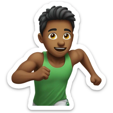 guy chasing girl sticker