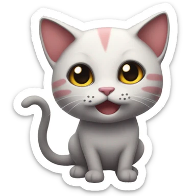 Skibidi mew sticker