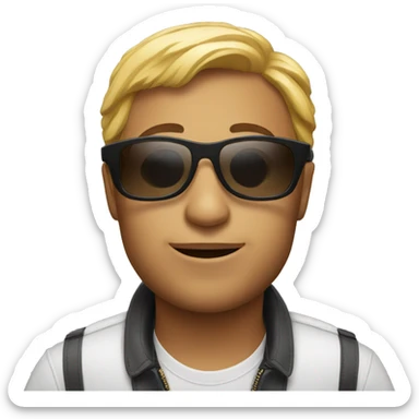 Trendy sunglasses sticker