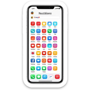 phone notification 999+ sticker