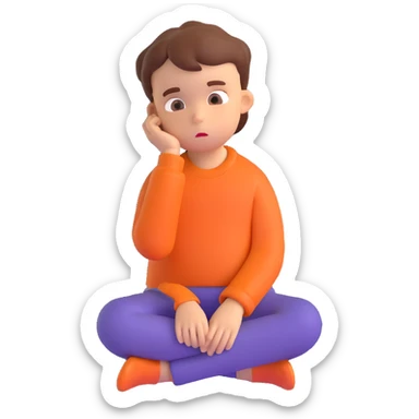 single thinking children sticker