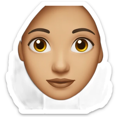 brunette-woman-with-hazel-eyes sticker