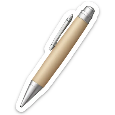 Beige pen sticker