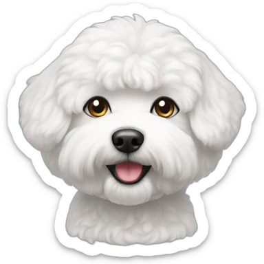 bichon frize sticker