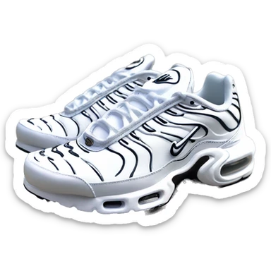 nike air max plus white sticker