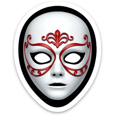 phantom of the opera mask sticker