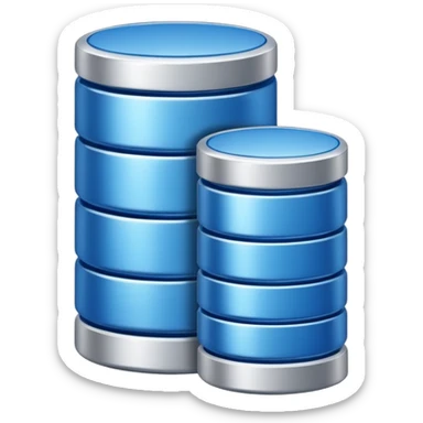 sync icon with  database icon sticker