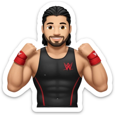 wwe wrestler roman reigns  sticker