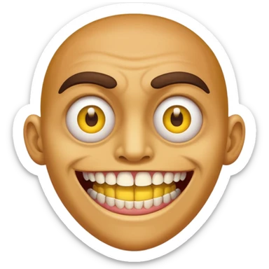 👁️👄👁️ but with nasty teeth sticker