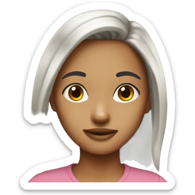 Realistic girl with a good personality  sticker