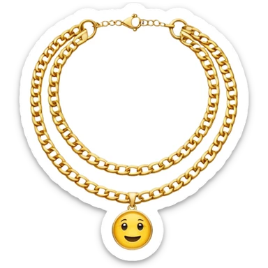 Joyas, collares, pulseras y dijes, todo en un joyero  sticker