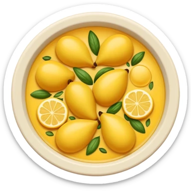 creeaza un emoji cu o farfurie de sarmale cu smantana si mamaliga sticker