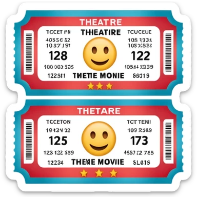 theatre movie ticket sticker