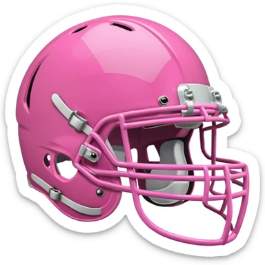 Pink football helmet sticker