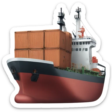 cargo ship sticker