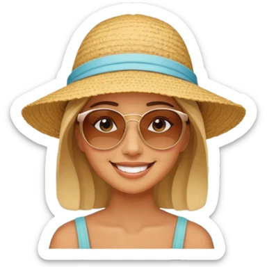 Coastal Town woman sticker