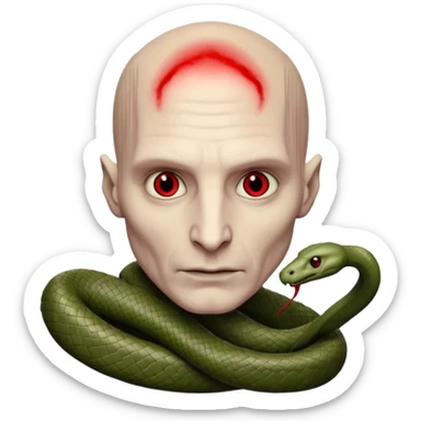 Voldemort half body sticker