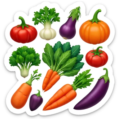 fresh vegetables sticker