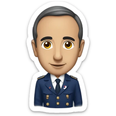 eric zemmour with france flag sticker