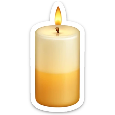 memorial candle with gentle glow sticker