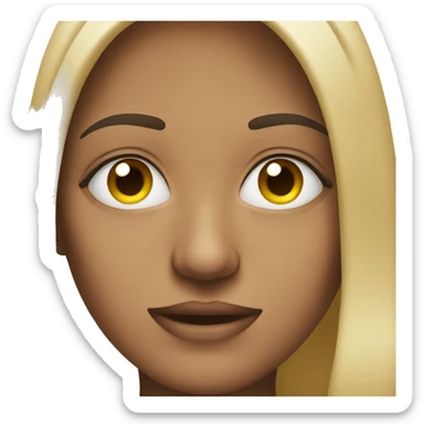 face with bags under eyes sticker