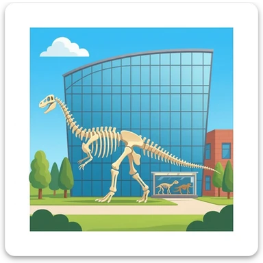 dinosaur museum sticker