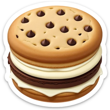 sandwich cookie with cream filling sticker