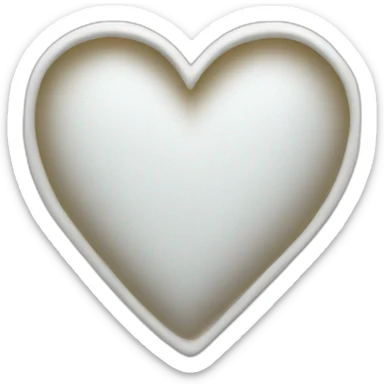 White heart sticker