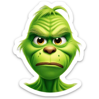 the grinch knee surgery  sticker