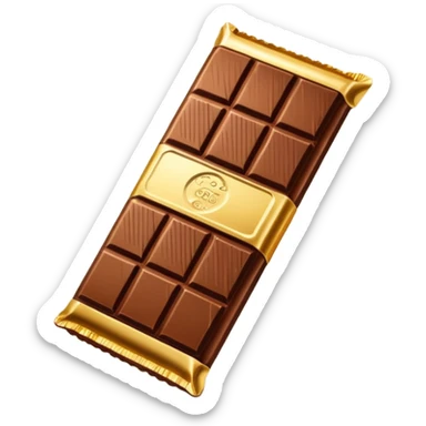 Chocolate bar emoji sticker