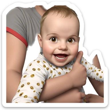 boys in playful expression sticker