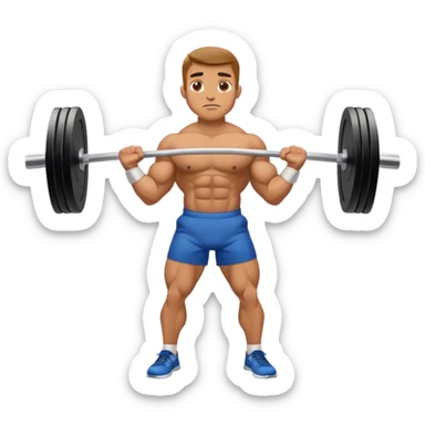 barbell shrugs sticker