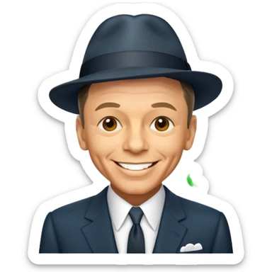 Frank sinatra emoji showing some data anlytics sticker