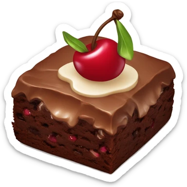 cherry brownie sticker