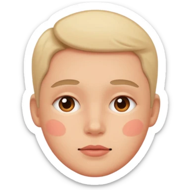 make A image fo blushin deeply sticker