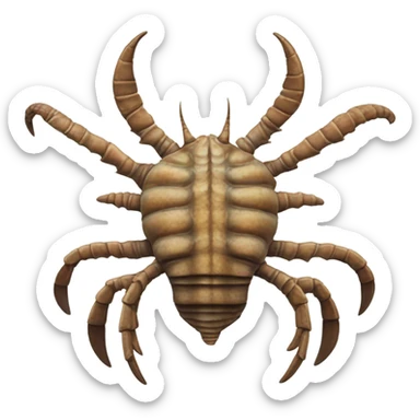 Cambrian Anomalocaris sticker
