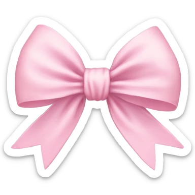 Pastel pink bow sticker
