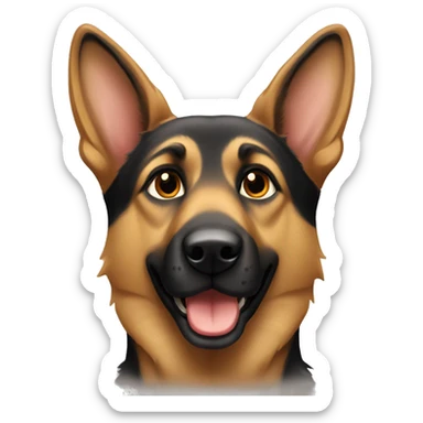 german shepard  sticker