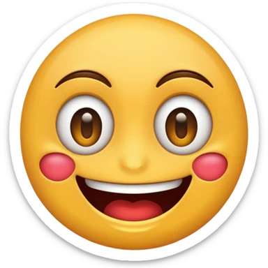 make a devious emoji where the emojis face is a devious smile but no emotion in its eyes sticker