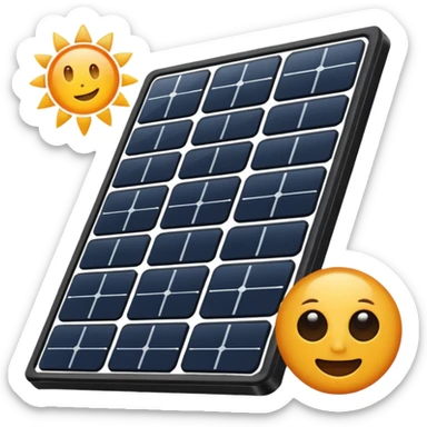 solar panel only sticker