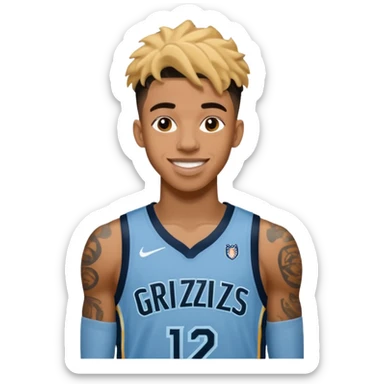 Ja Morant Grizzlies sticker
