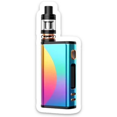 colorful box mod vape device sticker