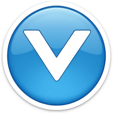 Verificado azul redondo sticker