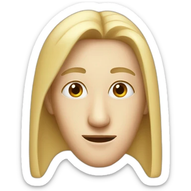 Long nose person sticker